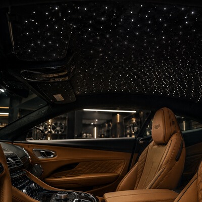 Aston Martin Star Light Headliner Installation Image