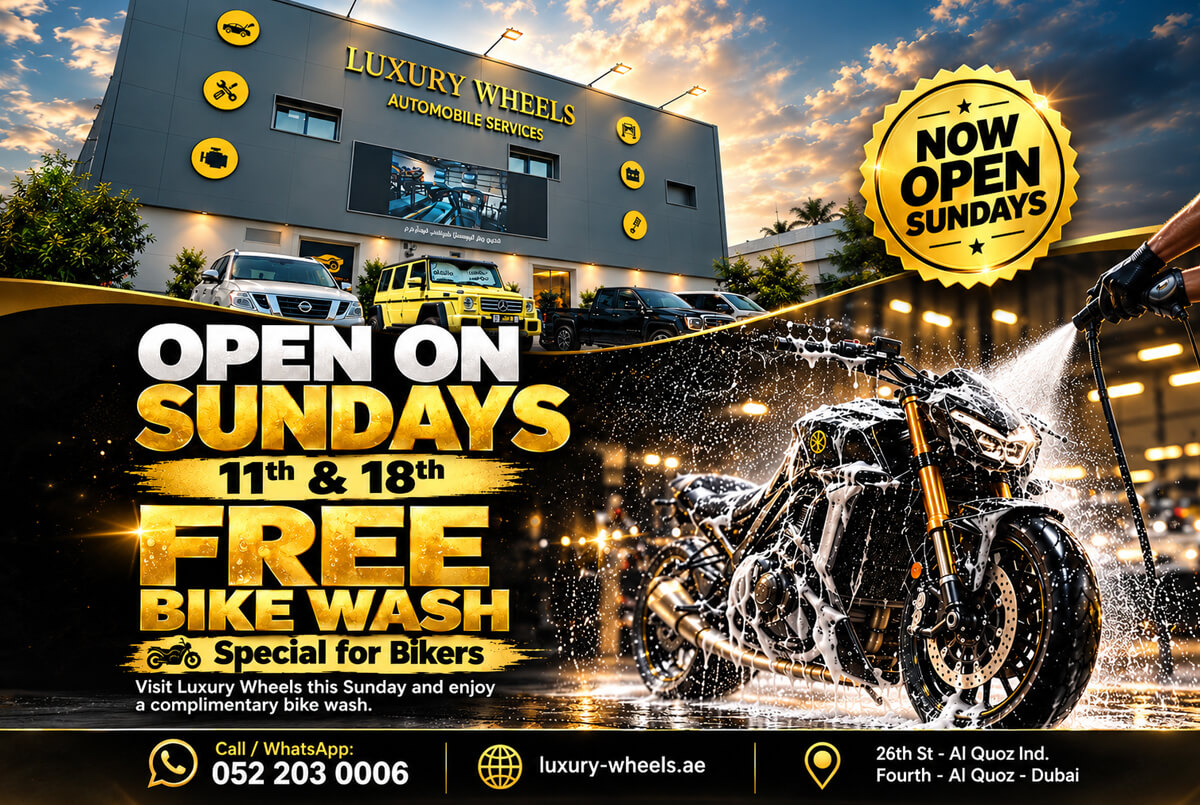 Luxury Wheels Is Now Open on Sundays