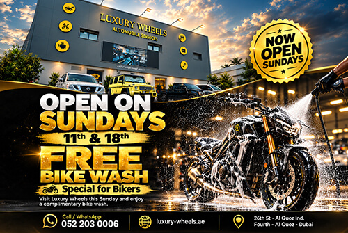 Luxury Wheels Is Now Open on Sundays