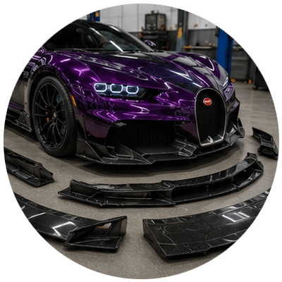 Bugatti Body Kit Installation Image