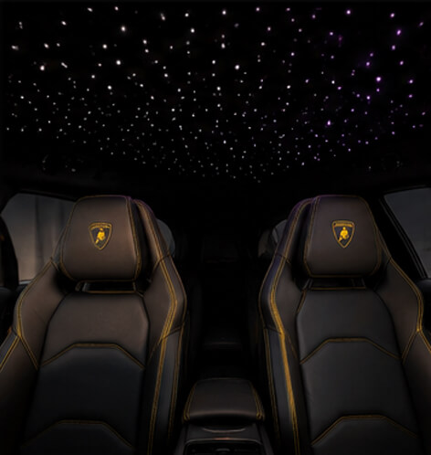 Lamborghini Star Light Headliner Installation Image