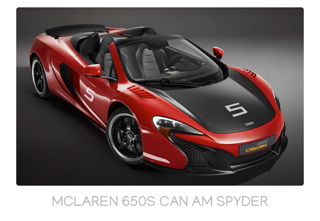 why choose us mclaren  650S Can-Am Spider