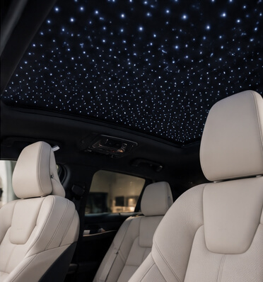 volvo Star Light Headliner Installation Image
